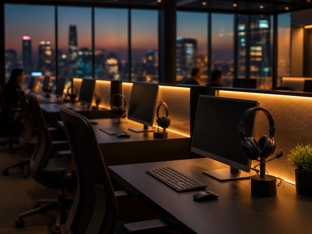Moderne Arbeitsplätze in unserem Büro im iTower Şişli